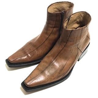 GINNNI BARBATO - 定15万美品 ジャンニバルバート レザーサイドゴア
