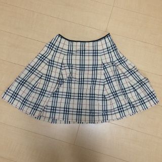 バーバリー(BURBERRY)のウエストゴム チェックスカート ミニスカート Burberry(ミニスカート)