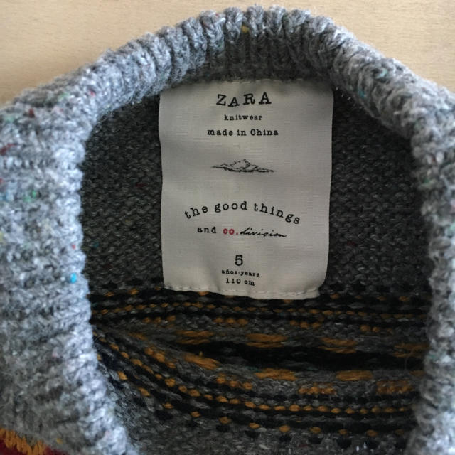 ZARA KIDS(ザラキッズ)のZARA 男の子 セーター ニット 5歳 110㎝ キッズ/ベビー/マタニティのキッズ服男の子用(90cm~)(ニット)の商品写真