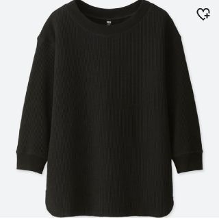 ユニクロ(UNIQLO)のワッフルクルーT七分袖(Tシャツ(長袖/七分))