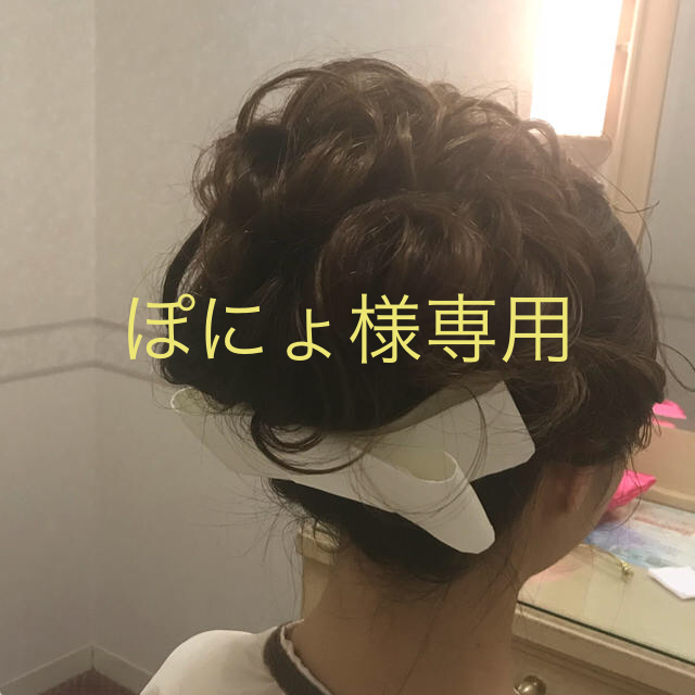 リボンボンネ ウェディングヘアアクセサリー