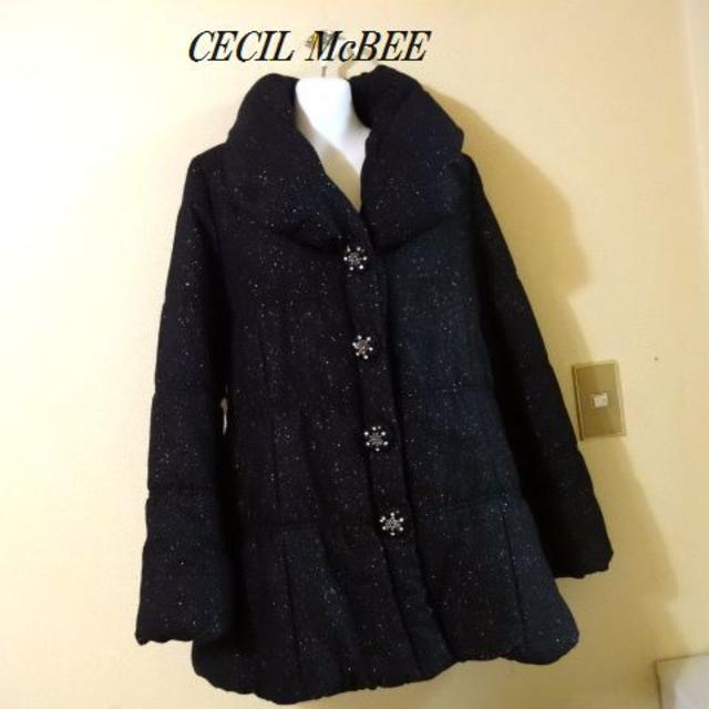 CECIL McBEE(セシルマクビー)のCECIL McBEEセシルマクビー♡キラキララメダウンコート レディースのジャケット/アウター(ダウンコート)の商品写真