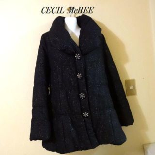 セシルマクビー(CECIL McBEE)のCECIL McBEEセシルマクビー♡キラキララメダウンコート(ダウンコート)