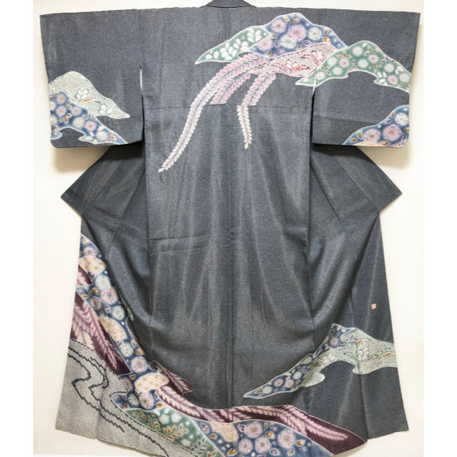 未着用品【辻が花絞り☆訪問着】作家物 銀通し 叩き染め 共八掛の通販