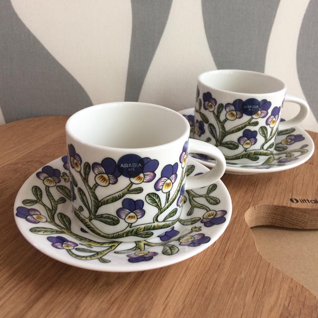 新品 2客 ARABIA アラビア ケトオルヴォッキ コーヒーカップ 新品 2客 ARABIA アラビア ケトオルヴォッキ コーヒーカップ