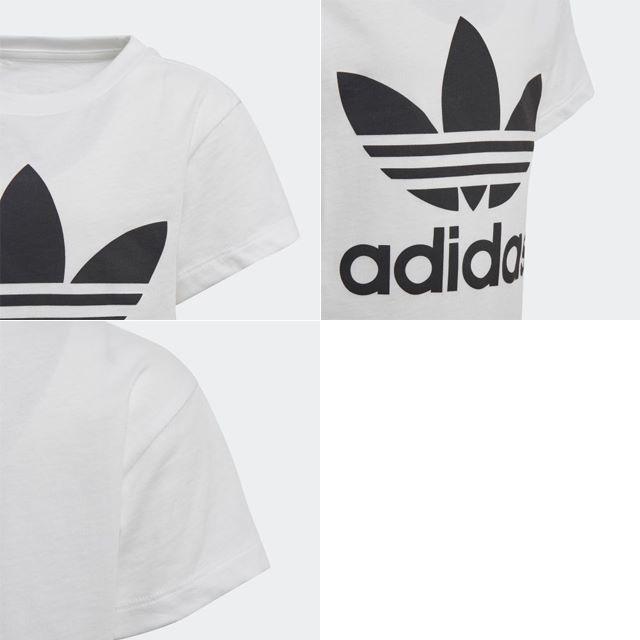 adidas(アディダス)の110【新品/即日発送】adidas オリジナルス キッズ Tシャツ 白 キッズ/ベビー/マタニティのキッズ服男の子用(90cm~)(Tシャツ/カットソー)の商品写真