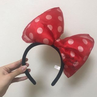 ディズニー(Disney)のミニーカチューシャ💚❤️(カチューシャ)