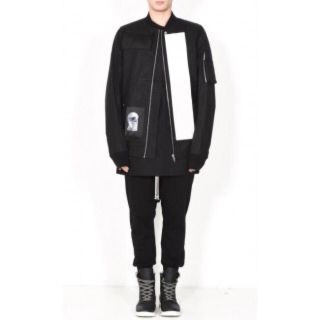 リックオウエンス(Rick Owens)のdrkshdw ダークシャドウ パッチワーク ma-1 ボンバージャケット(フライトジャケット)