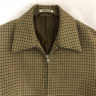 AURALEE ガンクラブチェックブルゾン17AW