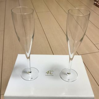 ヨンドシー(4℃)の４°Cシャンパングラス  2個セット (グラス/カップ)