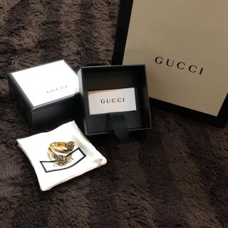 グッチ(Gucci)のGUCCI タイガーヘッド リング ミケーレ ライオン スネーク(リング(指輪))