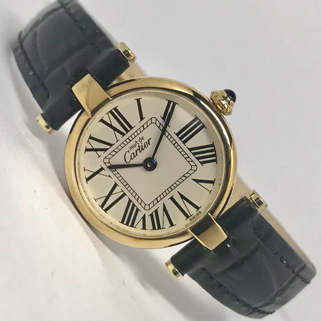 must de Cartier Vendome SM☆オーバーホール外装仕上げ済ファッション小物