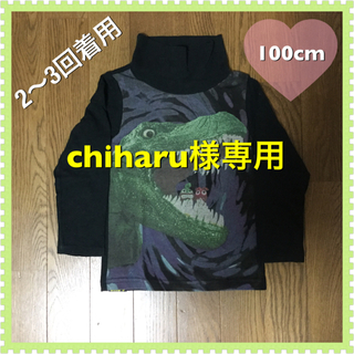 パーティーパーティー(PARTYPARTY)のpartyparty☆リアル恐竜タートルネックシャツ☆100cm(Tシャツ/カットソー)