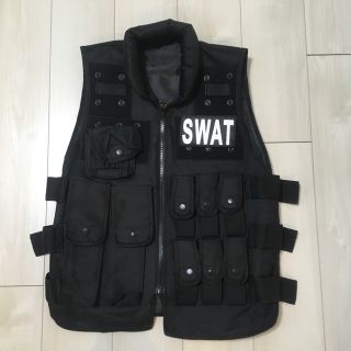 タクティカルベスト コスプレ 特殊部隊 swat sat ハロウィン サバゲー(衣装)