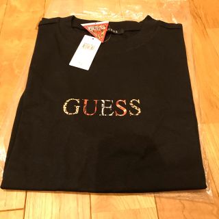 ゲス(GUESS)のゲスguess アトモスコラボＴシャツ ブラック Mサイズ 新品未使用(Tシャツ/カットソー(半袖/袖なし))