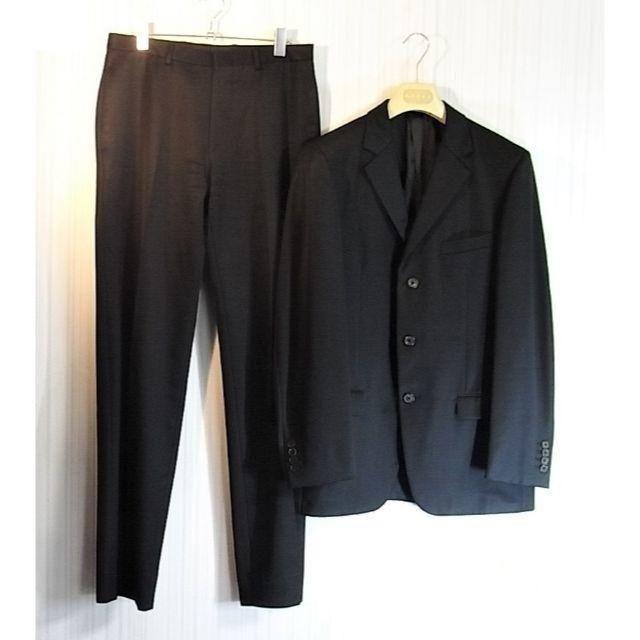 専用size48 グッチ GUCCIモヘア混3釦ドレススーツ ブラック enot.in.ua