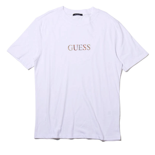 GUESS(ゲス)のアトモス×ゲス コラボＴシャツ ホワイト M 新品未使用 即日発送可能 メンズのトップス(Tシャツ/カットソー(半袖/袖なし))の商品写真