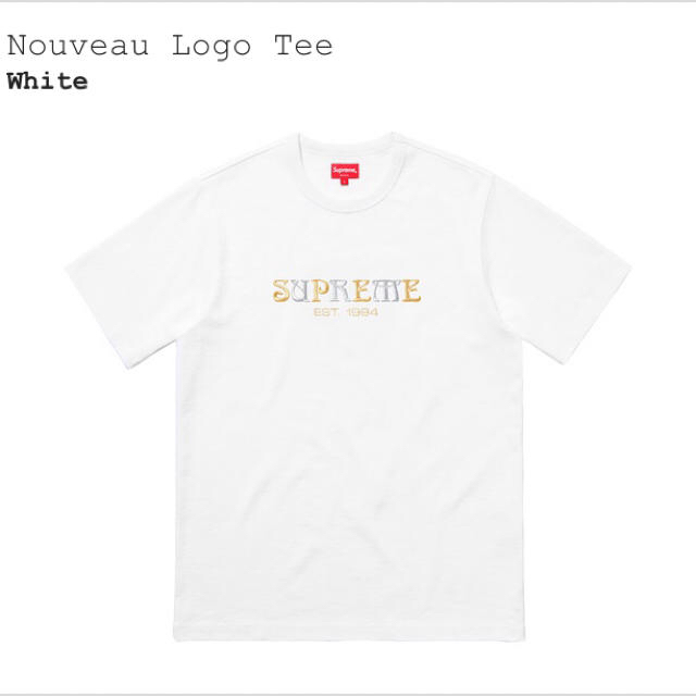【40％OFF♪︎新品タグ付き】シュプリーム　Tシャツ　ホワイト　Lサイズ