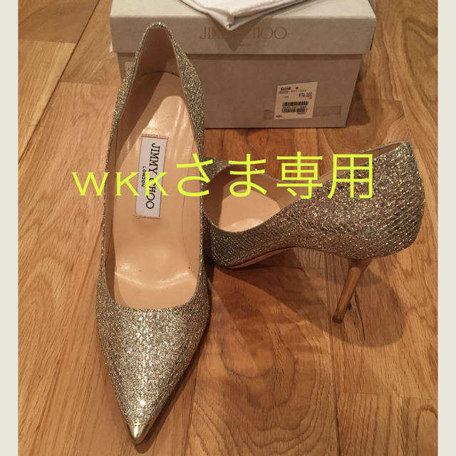 wkkさま専用 JIMMY CHOO グリッターパンプス-