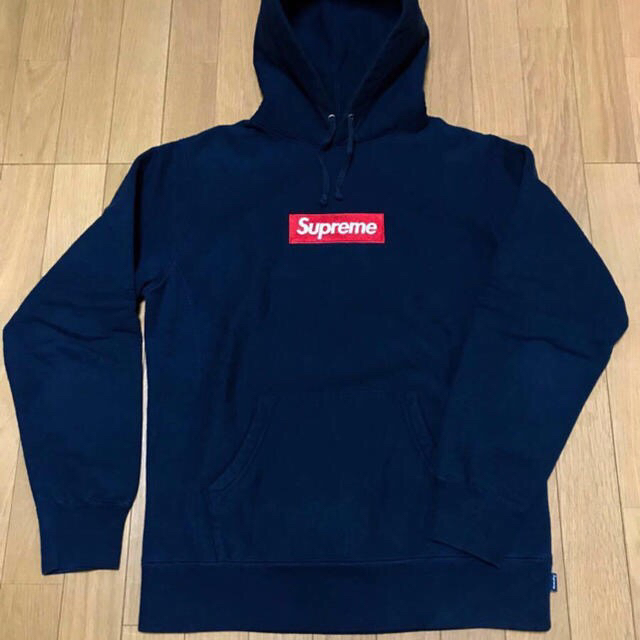 美品 確実正規品 12AW supreme ボックスロゴ パーカー Mサイズ