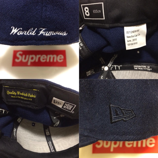 新品 SUPREME×WOOLRICH×NEWERA シュプリーム キャップ