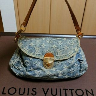 ルイヴィトン(LOUIS VUITTON)のLouis Vuitton　デニム｢ミニプリーティ｣ハンドバッグ(ハンドバッグ)