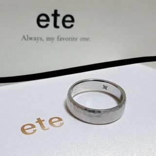 エテ(ete)の高島屋内 ete購入【ete】SV925 PTcoatingリング 13号 エテ(リング(指輪))