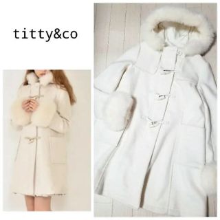 titty&co - リアルファー ダッフルコートの通販 by - ̗̀ ♡ ̖́