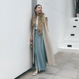 アメリヴィンテージ(Ameri VINTAGE)の【新品】AMERI アメリ / ASYMMETRY FUR VEST(ベスト/ジレ)