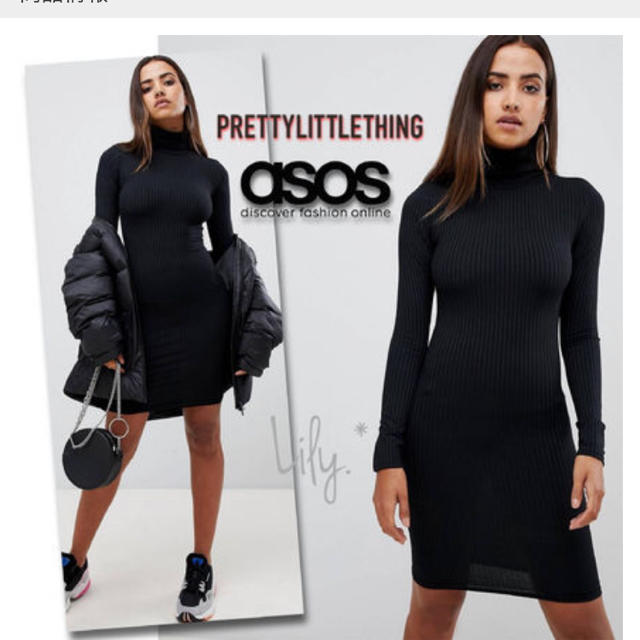 asos(エイソス)のエイソス ニットワンピース レディースのワンピース(ミニワンピース)の商品写真