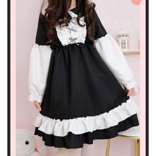 ロリータ 長袖ワンピース(ひざ丈ワンピース)