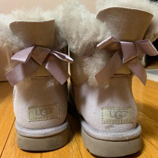 アグ(UGG)のUGG リボン付きムートン ピンク(ブーツ)