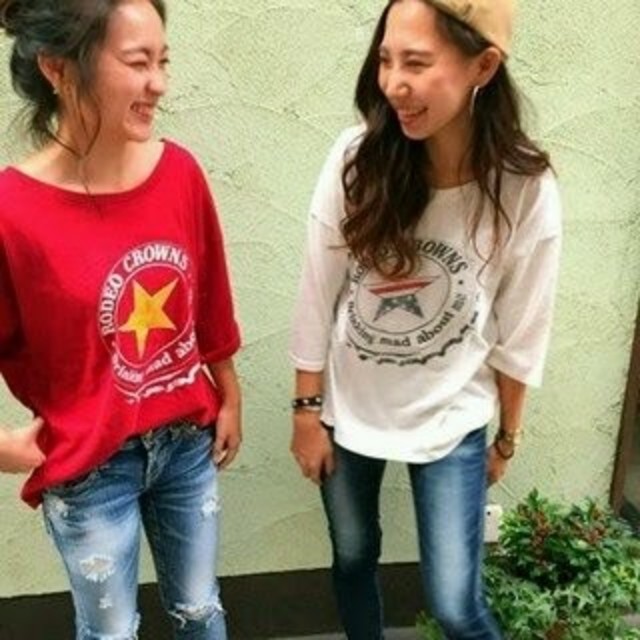 RODEO CROWNS WIDE BOWL(ロデオクラウンズワイドボウル)の新品✩RODEO CROWNS*RCWB*Diner STAR 7分袖 Tシャツ レディースのトップス(Tシャツ(長袖/七分))の商品写真