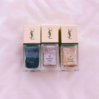 イヴサンローランボーテ(Yves Saint Laurent Beaute)の【ひそひそ様専用】イブサンローランネイル3本セット(マニキュア)