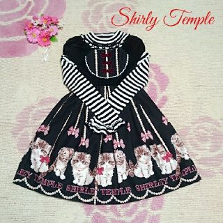 シャーリーテンプル(Shirley Temple)の♡918♡シャーリーテンプル♡仔猫✨プリント♡ワンピース♪♡130cm♡(ワンピース)