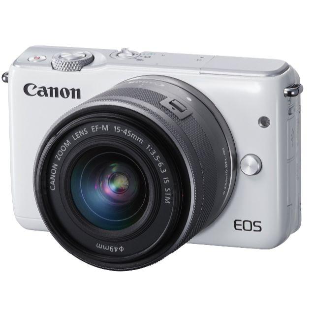 【新品・ＳＤカード付】ミラーレス一眼 Canon EOS M10 ホワイト