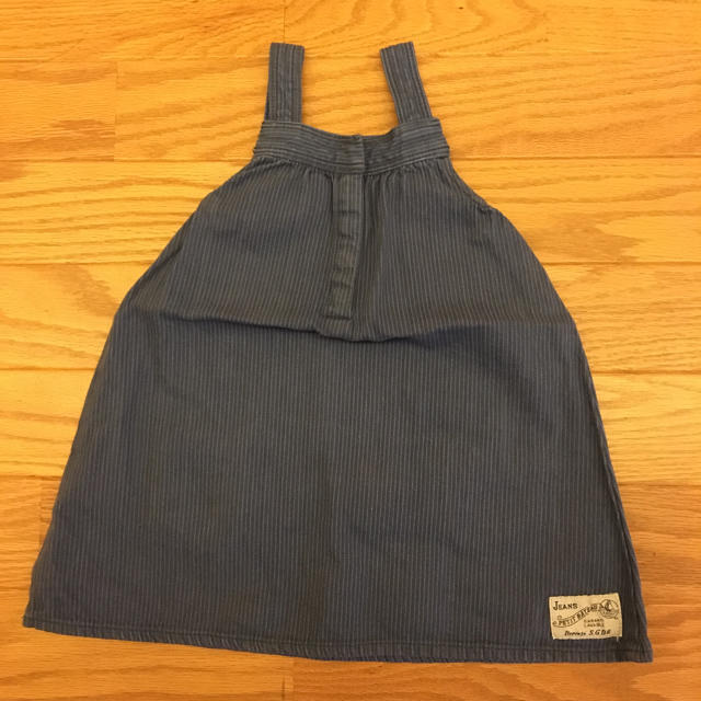 PETIT BATEAU(プチバトー)のプチバトー オーバースカート キッズ/ベビー/マタニティのキッズ服女の子用(90cm~)(スカート)の商品写真