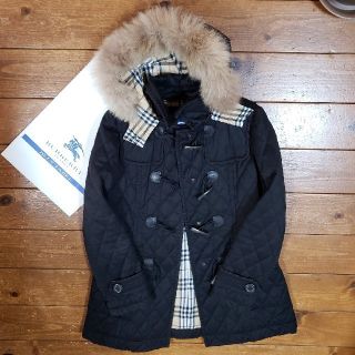 バーバリーブルーレーベル(BURBERRY BLUE LABEL)のBURBERRY BLUE LABEL ファー付き ダッフルコート(ダッフルコート)