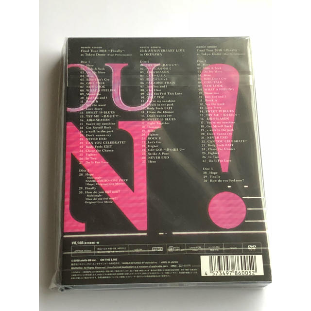 【初回盤】限定 安室奈美恵 DVD ～Finally～ 東京