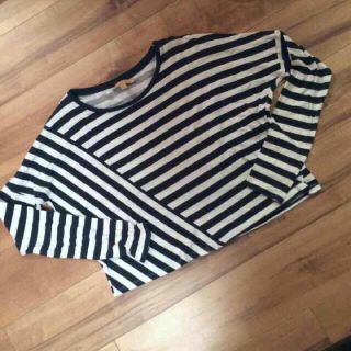 ザラ(ZARA)の値下げ♥︎♥︎ボーダー ショート丈 (Tシャツ(長袖/七分))