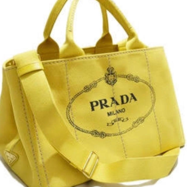 PRADA カナパ 黄 正規品レディース