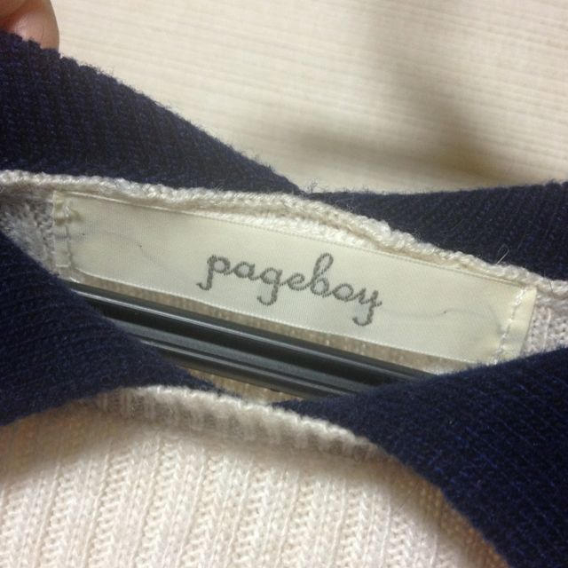 PAGEBOY(ページボーイ)の衿付き長袖リブニットプルオーバー  レディースのトップス(ニット/セーター)の商品写真