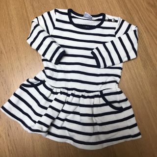 プチバトー(PETIT BATEAU)のプチバトー ボーダーワンピース(ワンピース)