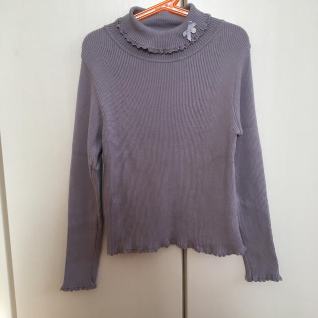 Tartine et Chocolat(タルティーヌ エ ショコラ)のタルティーヌショコラ パープルニット キッズ/ベビー/マタニティのキッズ服女の子用(90cm~)(ニット)の商品写真