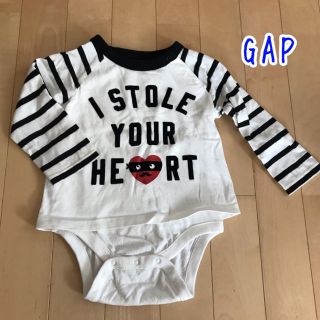 ベビーギャップ(babyGAP)のGAP baby レイヤード風長袖ロンパース 80size(ロンパース)