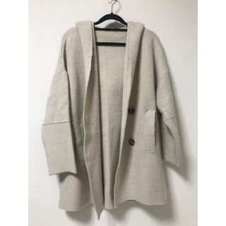 ザラ(ZARA)のzara コーディガン ニットカーデ ベージュ S(ニットコート)