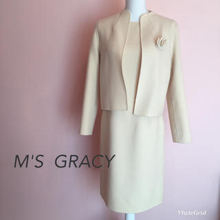 エムズグレイシー(M'S GRACY)のM'S GRACY  スーツ エムズグレイシー ワンピース 40(スーツ)