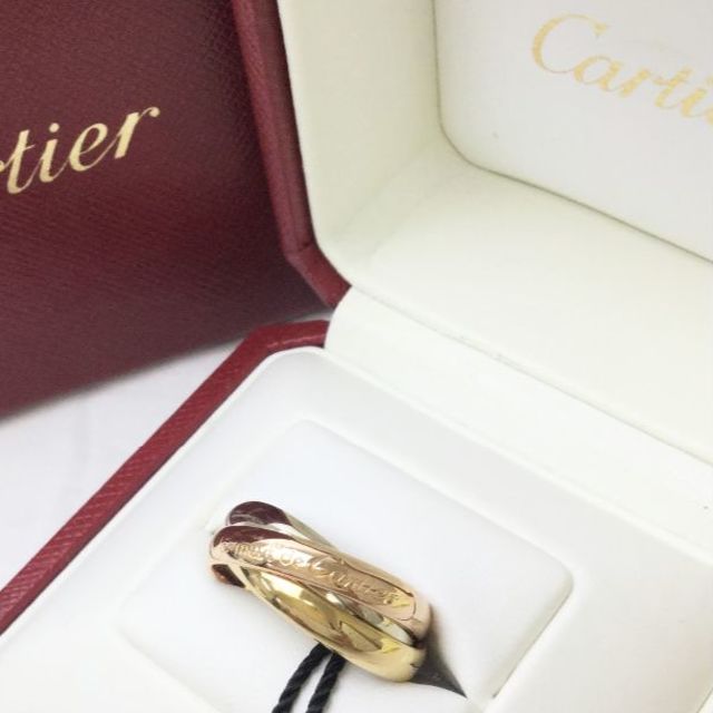 Cartier(カルティエ)の【ママちゃん様専用】正規 カルティエ トリニティ リング 12号 K18 金 レディースのアクセサリー(リング(指輪))の商品写真