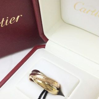 カルティエ(Cartier)の【ママちゃん様専用】正規 カルティエ トリニティ リング 12号 K18 金(リング(指輪))