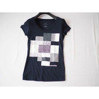 アルマーニエクスチェンジ(ARMANI EXCHANGE)の美品★アルマーニ エクスチェンジ★パネルプリントTシャツ★XSサイズ(Tシャツ(半袖/袖なし))